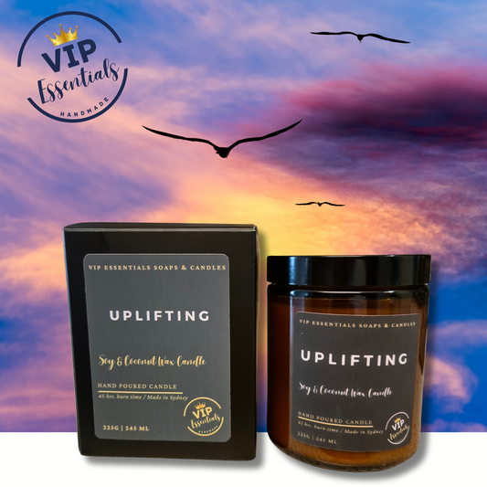 Uplifting Candle in Amber Jar and Box