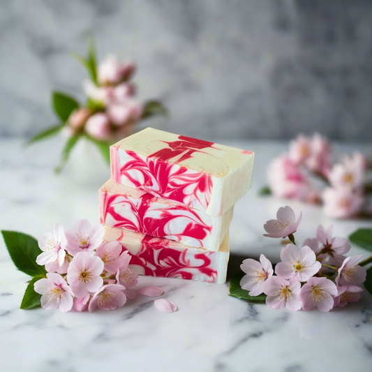 Japanese Cherry Blossom Soap Stack