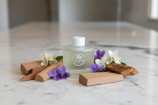 Frosted bottle with white cap on a blue background