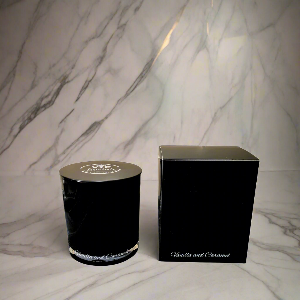 Vanilla and Caramel Candle with Box