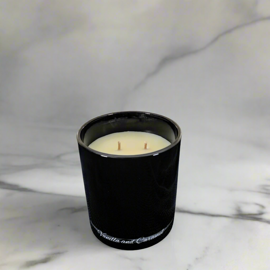 Vanilla and Caramel Candle with No Lid