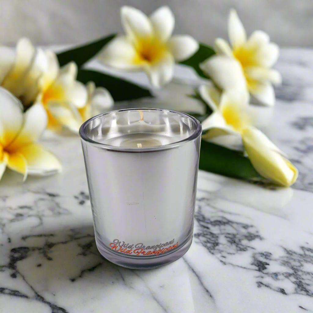 Silver tumbler with a logo on a white background