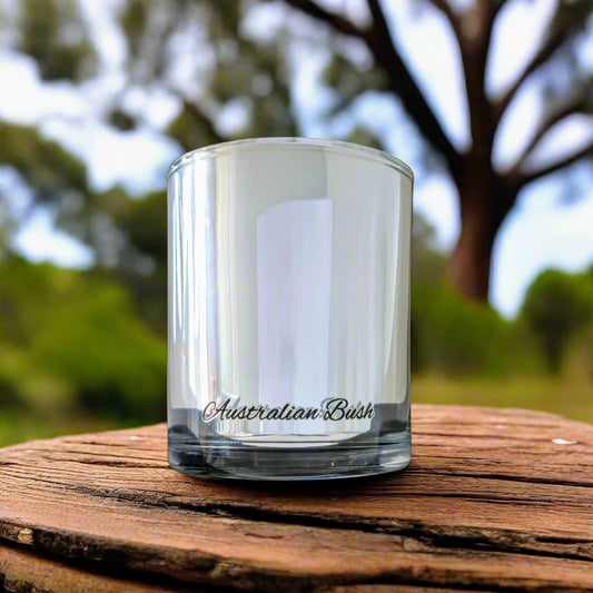 Australian Bush - Large Metallic Silver Candle