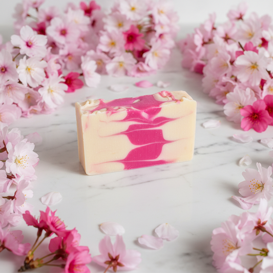 Japanese Cherry Blossom Handmade Cocoa Butter Soap
