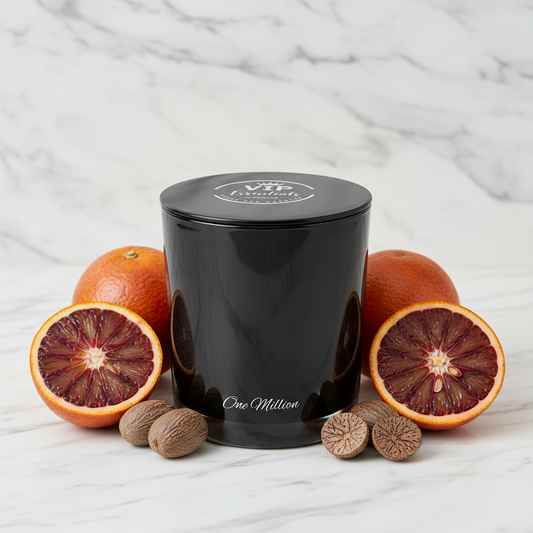 Black cylindrical container with a gray lid on a white background