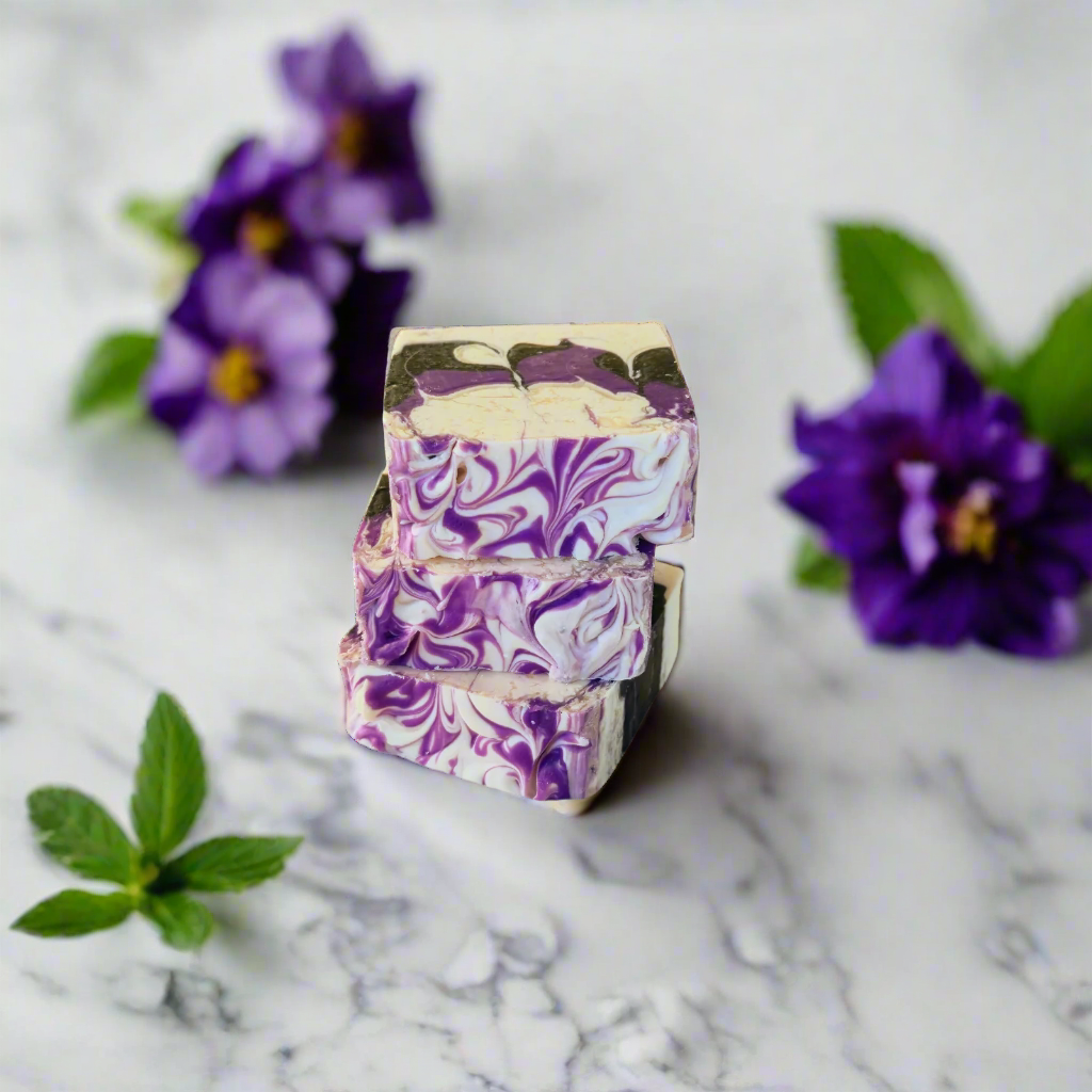 Patchouli and Sandalwood Handmade Soap Stack