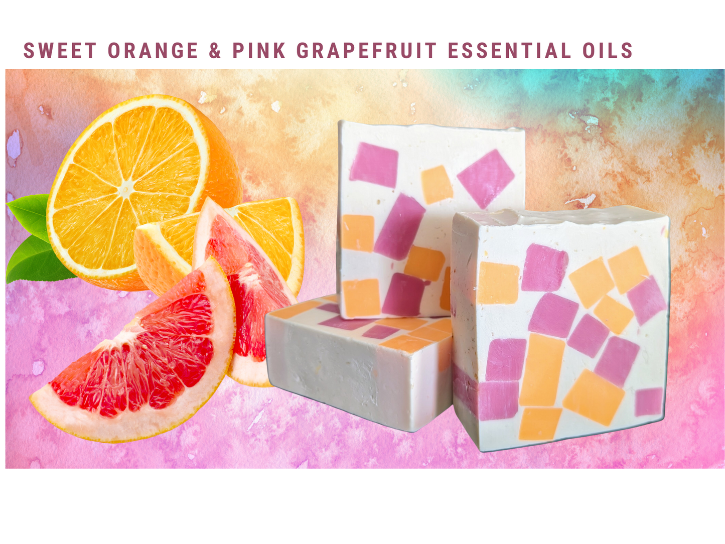 Orange & Pink Grapefruit Essential Oils - Shea Butter