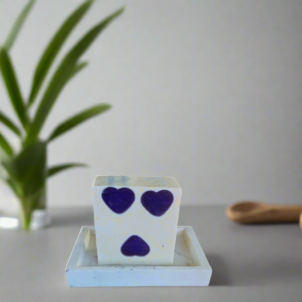 Purple Hearts Soap