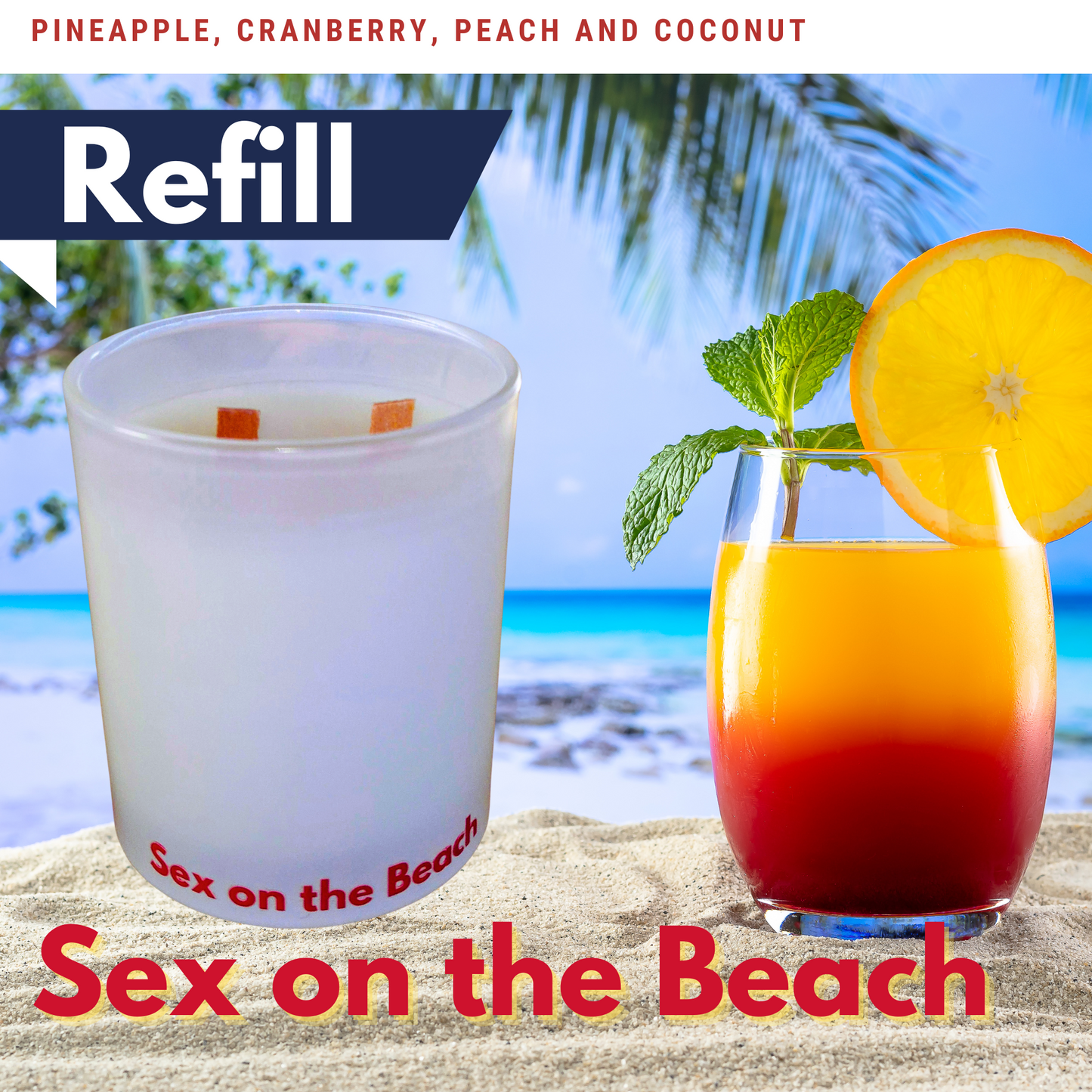 Sex on the beach candle